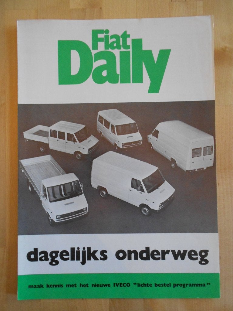 Fiat Iveco Daily Brochure ca 1981, Ophalen of Verzenden, Zo goed als nieuw, Overige merken, Fiat