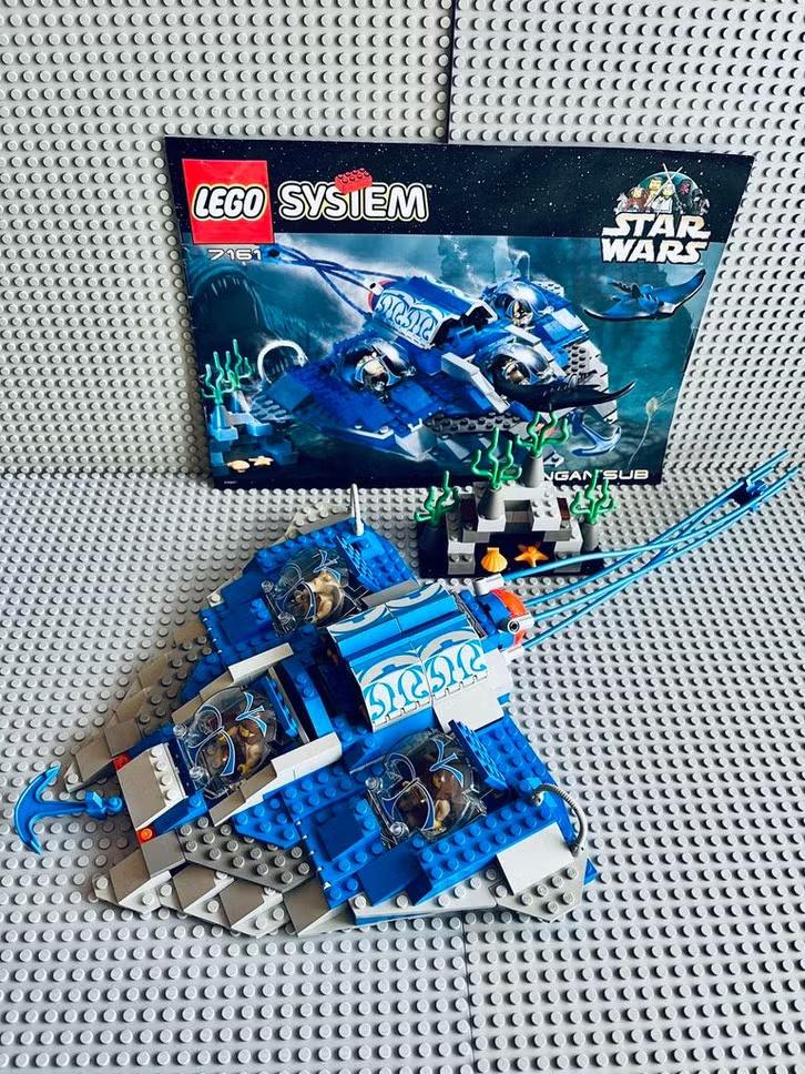 LEGO Star Wars 7161 Gungan Sub, Compleet, Gebruikt, Star Wars, Lego
