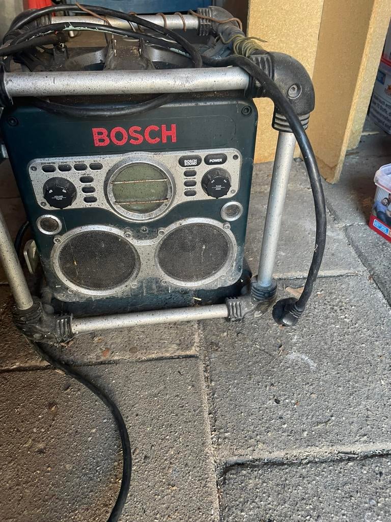 Bosch bouw radio, Audio, Tv en Foto, Radio's, Ophalen, Gebruikt, Bouwradio