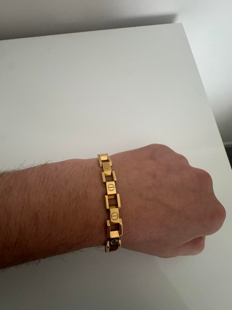 Gouden Heren Armband - 14 Karaat (585), Sieraden, Tassen en Uiterlijk, Armbanden, Ophalen, Goud, Goud, Nieuw