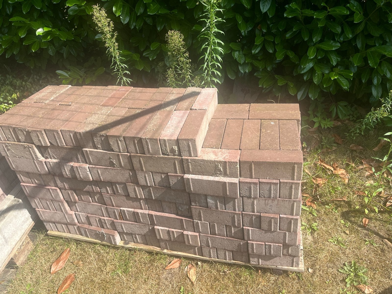 Rode betonnen bestratingsstenen 21x7cm - 12,5 m², Tuin en Terras, Tegels en Klinkers, Ophalen, Klinkers, Nieuw, 10 m² of meer