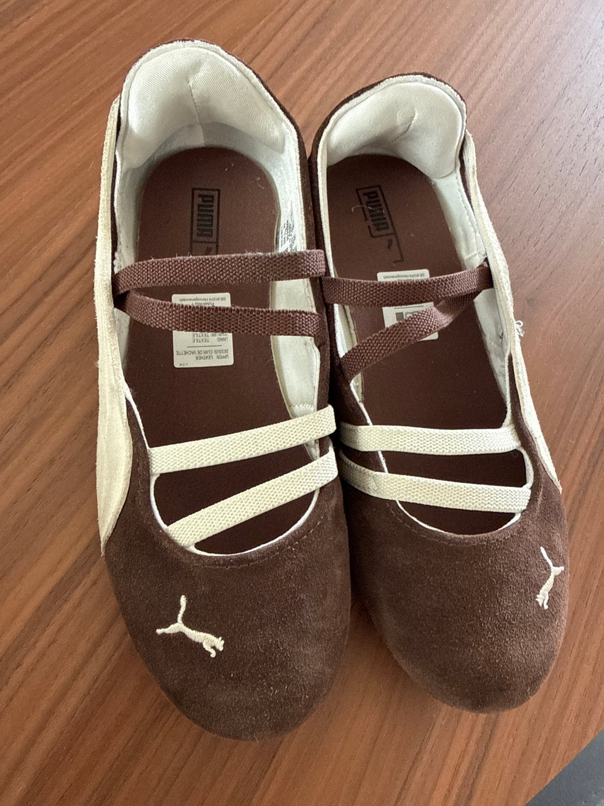 Puma ballerina's - Bruin/Beige maat 35, Ophalen of Verzenden