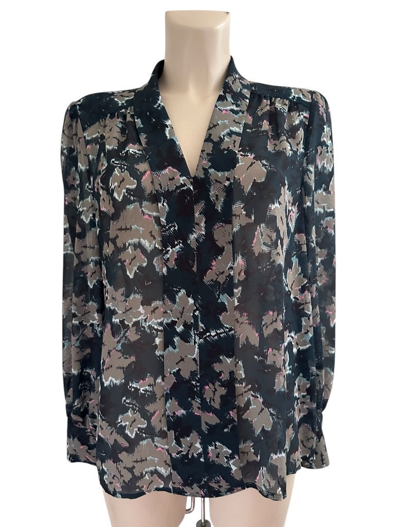 Reiss blouse L, Zwart, Ophalen of Verzenden, Zo goed als nieuw
