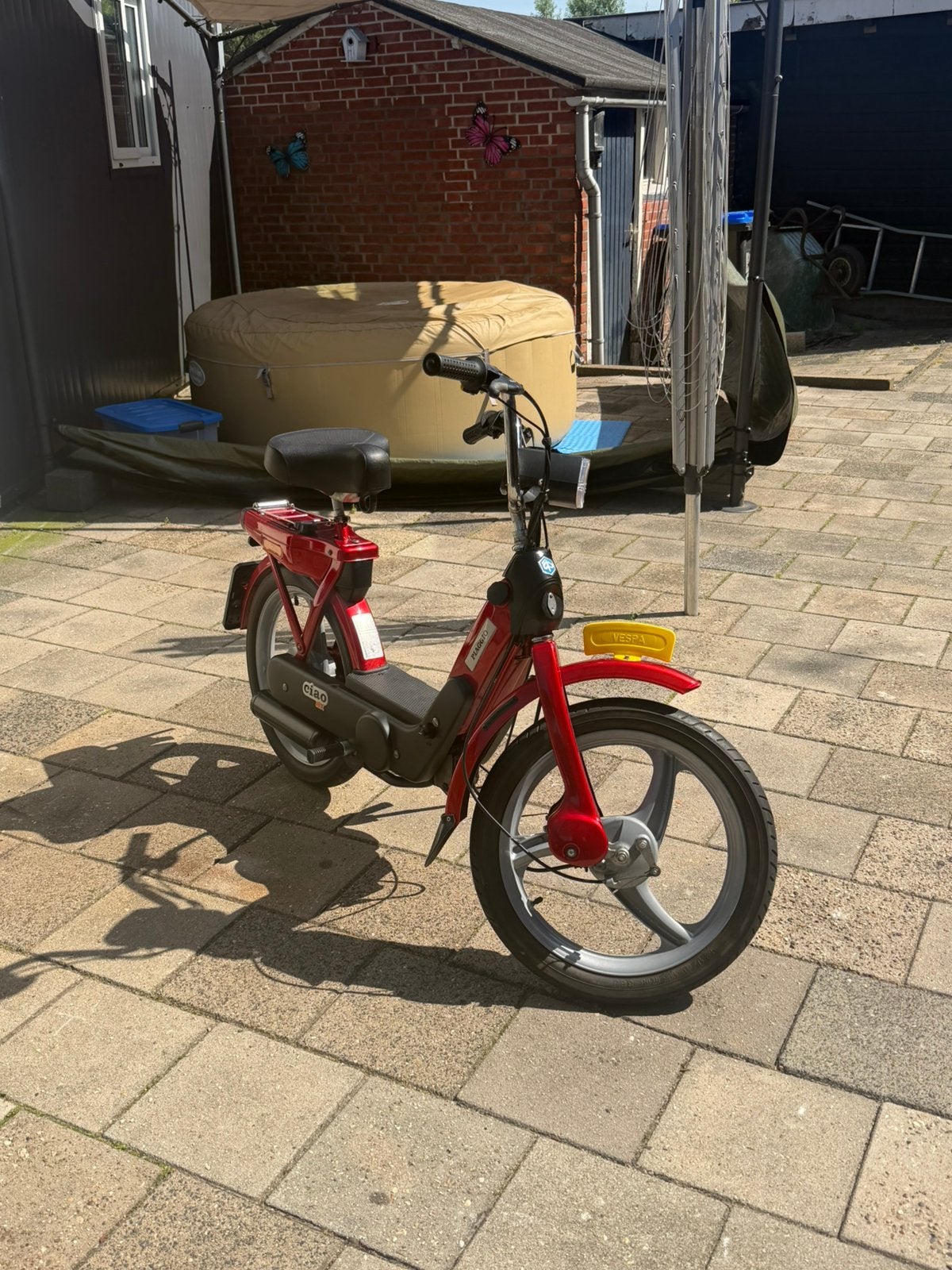Vespa Ciao Mix Geel kenteken 1200KM!, Ophalen, Zo goed als nieuw, 1 versnellingen, 50 cc