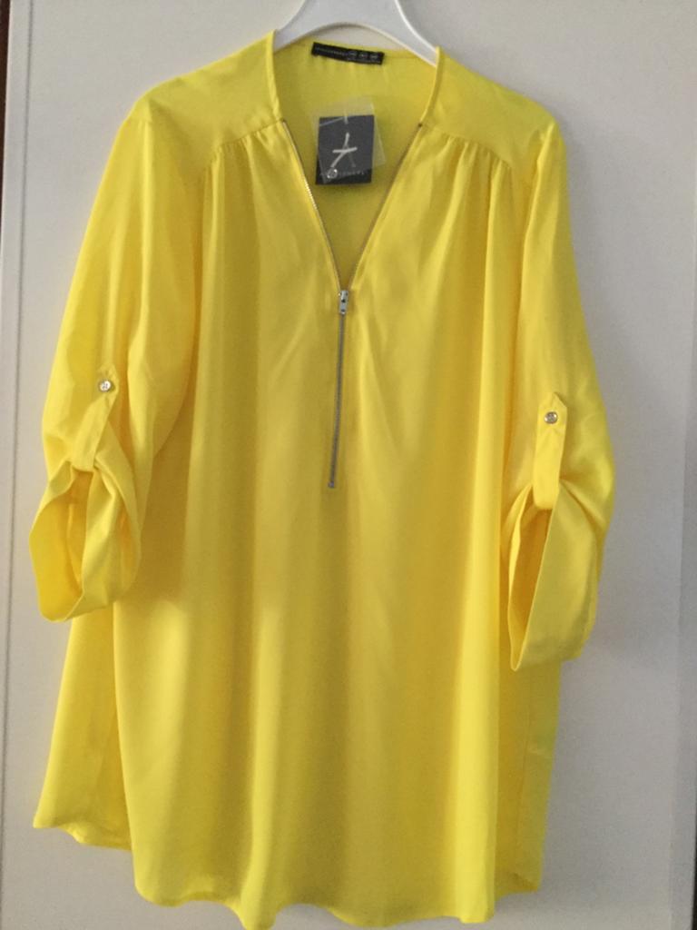 Geel shirt met ritssluiting, maat 40 van Atmosphere, nieuw, Ophalen of Verzenden, Nieuw, Maat 38/40 (M), Geel