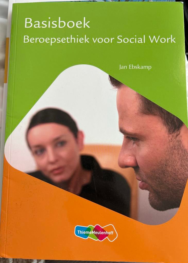 Basisboek Beroepsethiek voor Social Work - Jan Ebskamp, Ophalen of Verzenden, Gamma, Zo goed als nieuw, HBO
