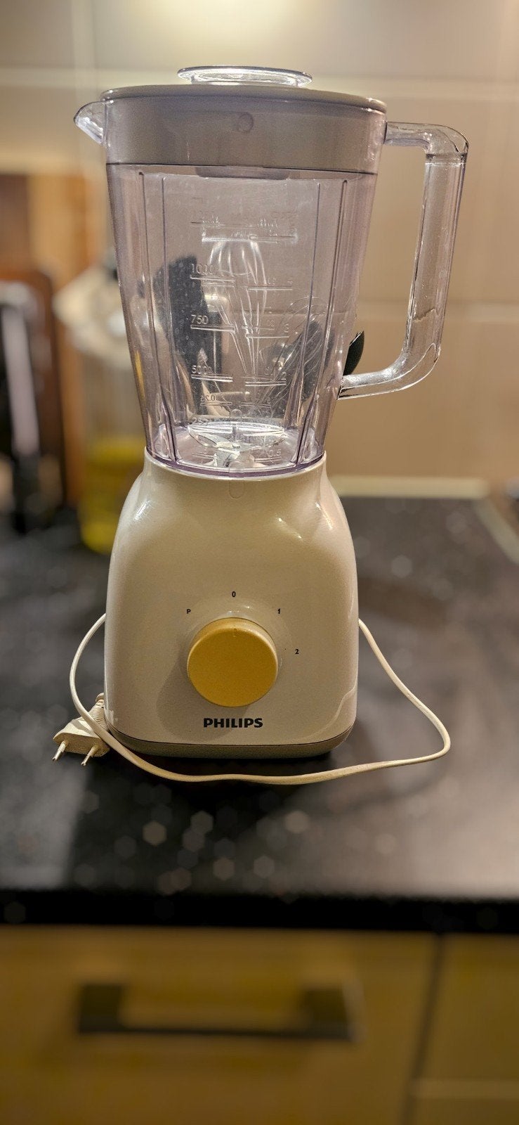 Philips Daily HR2100/00- Blender - wit, Ophalen of Verzenden, Gebruikt, Blender
