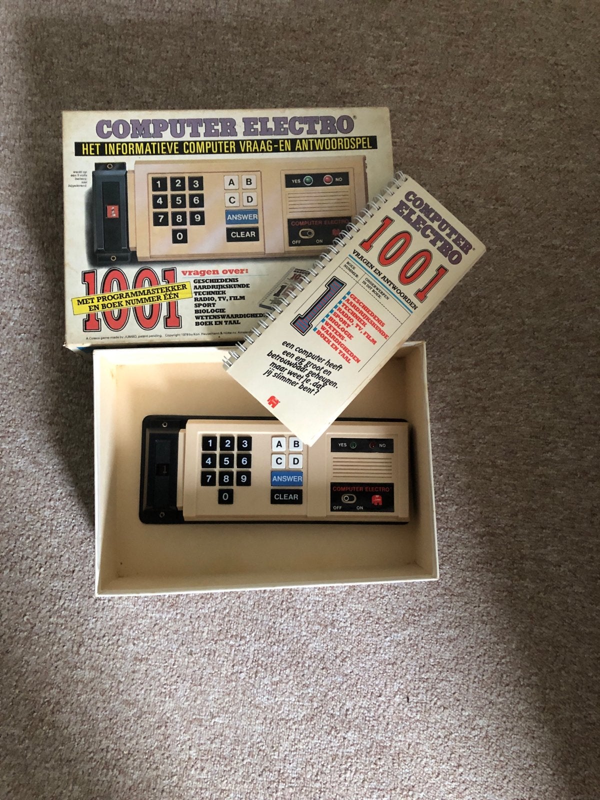 Vintage Computer Electro Vraag- en Antwoordspel - Jumbo, Ophalen of Verzenden, Gebruikt