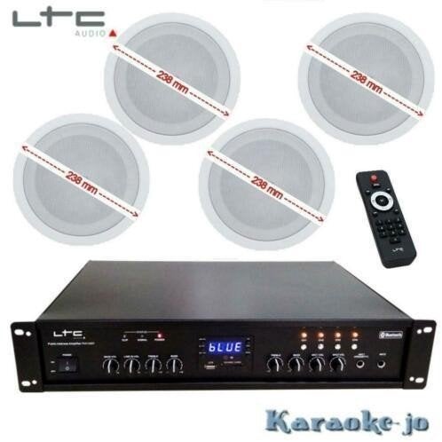 Muziek systeem met 4 x 30 Watt Plafondspeakers, Overige merken, ., Nieuw, .