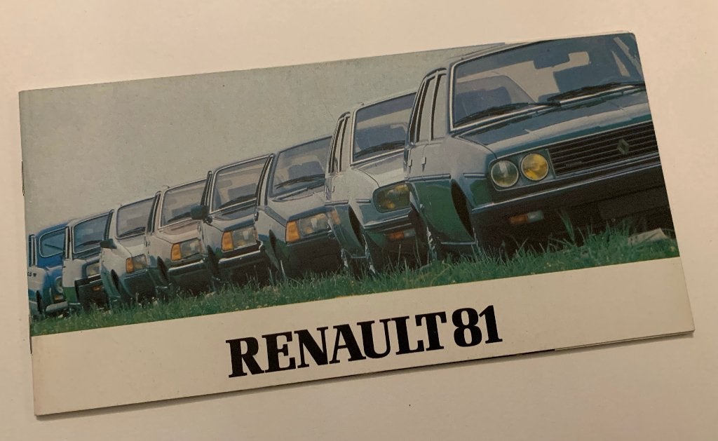 Foldertje Renault 81 autofolder, Ophalen of Verzenden, Zo goed als nieuw, Renault, Renault