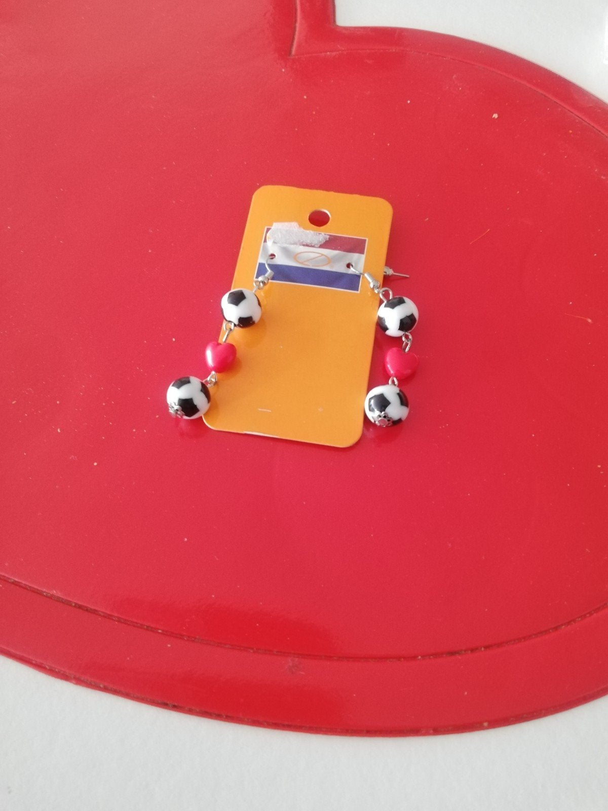 Nieuwe hangoorbellen, Ophalen of Verzenden, Nieuw, Rood, Overige materialen