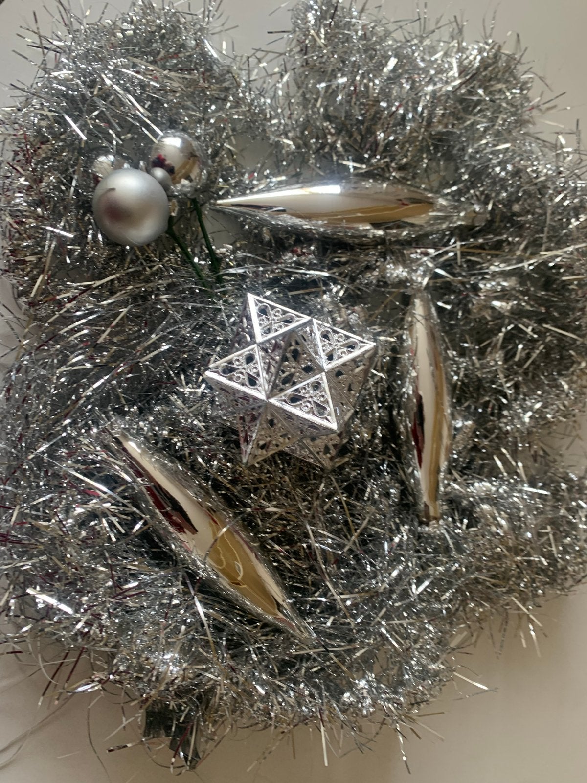 Kerst versiering zilverkleur,euro 1,95, Ophalen of Verzenden, Nieuw