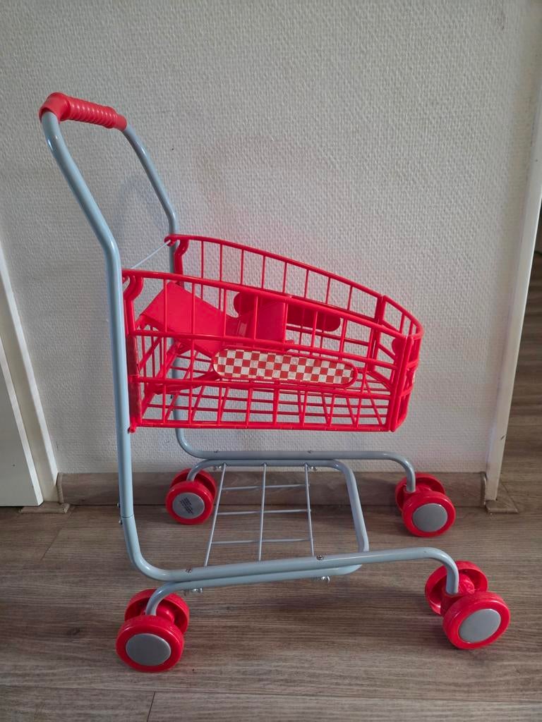 Speelgoed winkelwagentje rood/grijs, Ophalen of Verzenden, Gebruikt, Jongen of Meisje