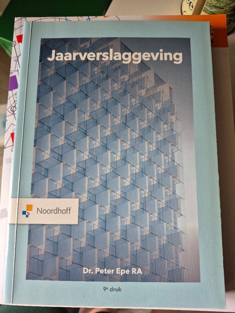 Jaarverslaggeving, Dr. Peter Epe, Boeken, Ophalen of Verzenden, Zo goed als nieuw, Peter Epe, Accountancy en Administratie