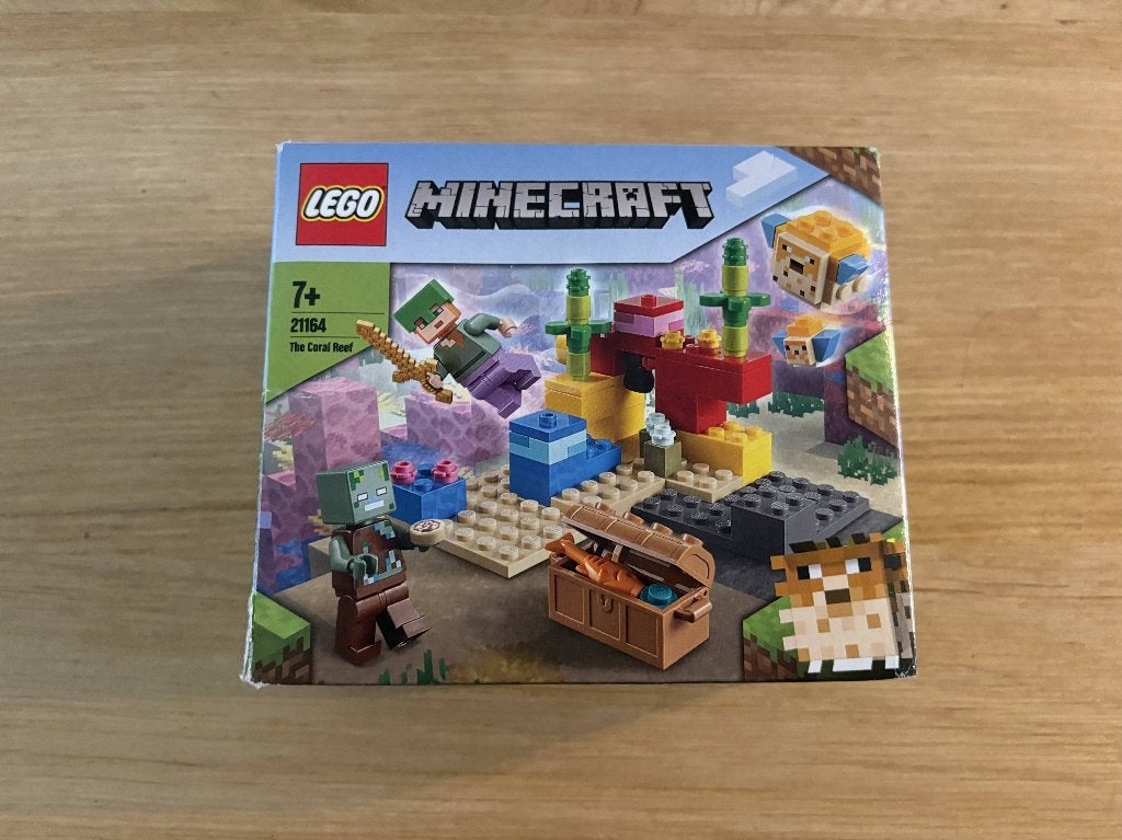 LEGO Minecraft Het koraalrif (21164), Inclusief instructies, Minecraft, Lego, Ophalen of Verzenden