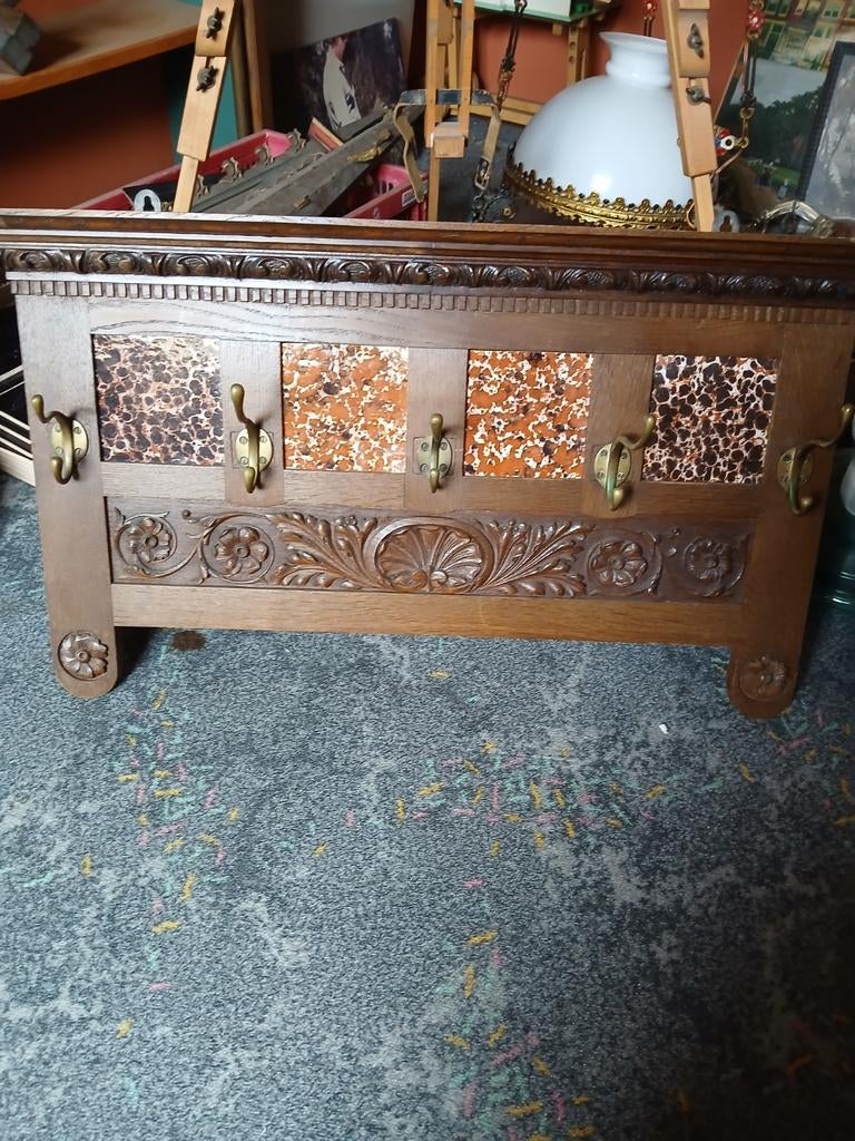 Antieke kapstok., Huis en Inrichting, Woonaccessoires | Kisten, Ophalen of Verzenden, Gebruikt, Minder dan 50 cm