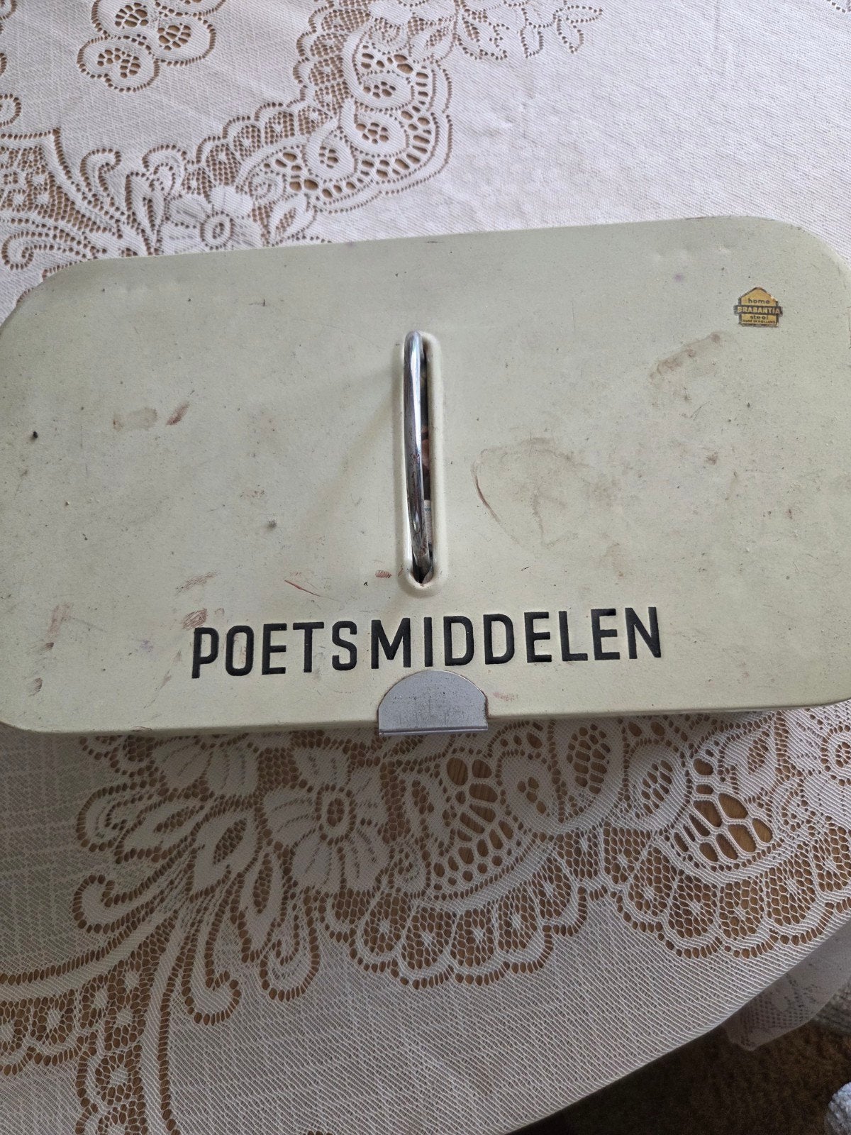 Vintage Brabantia Poetsmiddelen Blik, Ophalen of Verzenden