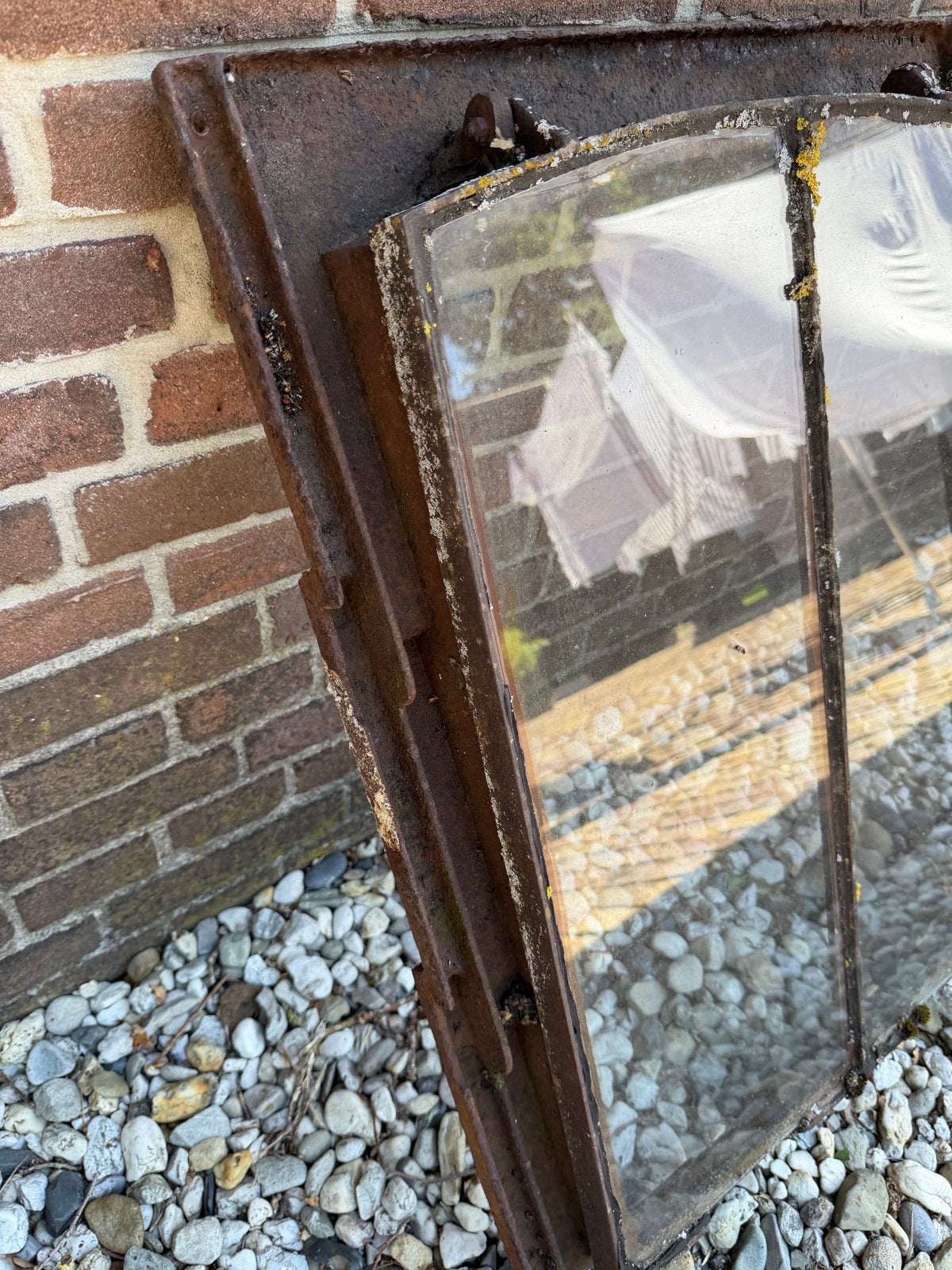 Oude gietijzeren dakramen - set van 5, Doe-het-zelf en Verbouw, Glas en Ramen, Ophalen, Gebruikt, Minder dan 80 cm, 80 tot 120 cm