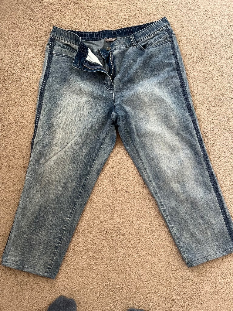 Samoon by Gerry Weber Betty jeans spijkerbroek 46, Kleding | Dames, Samoon by Gerry Weber, Blauw, Ophalen of Verzenden, Gedragen