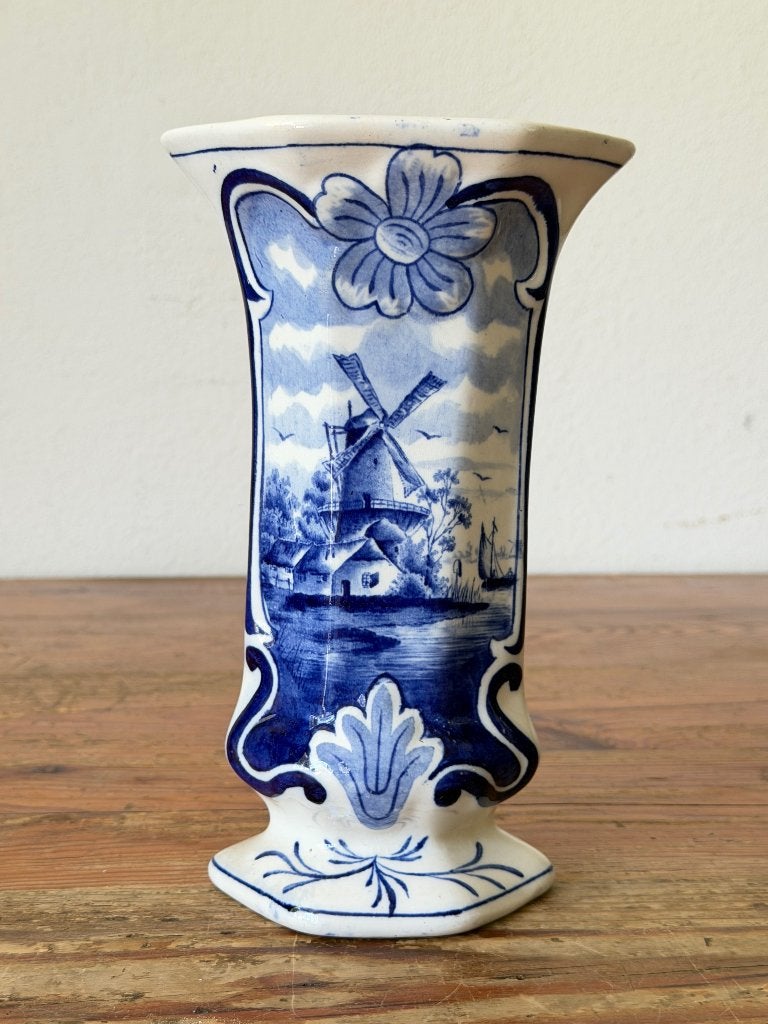 Vaas / bekervaas / bloemenvaas - Delfts Blauw Aardewerk, Ophalen of Verzenden