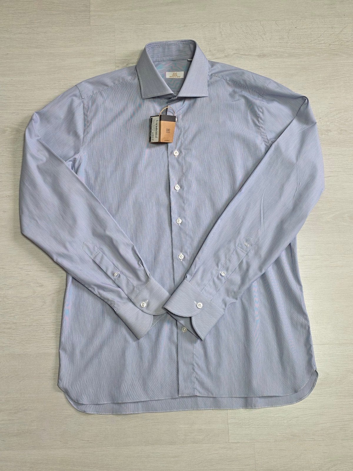 Luxe 100 Hands Overhemd maat 42, L, Ophalen, Nieuw, Grijs, Halswijdte 41/42 (L)