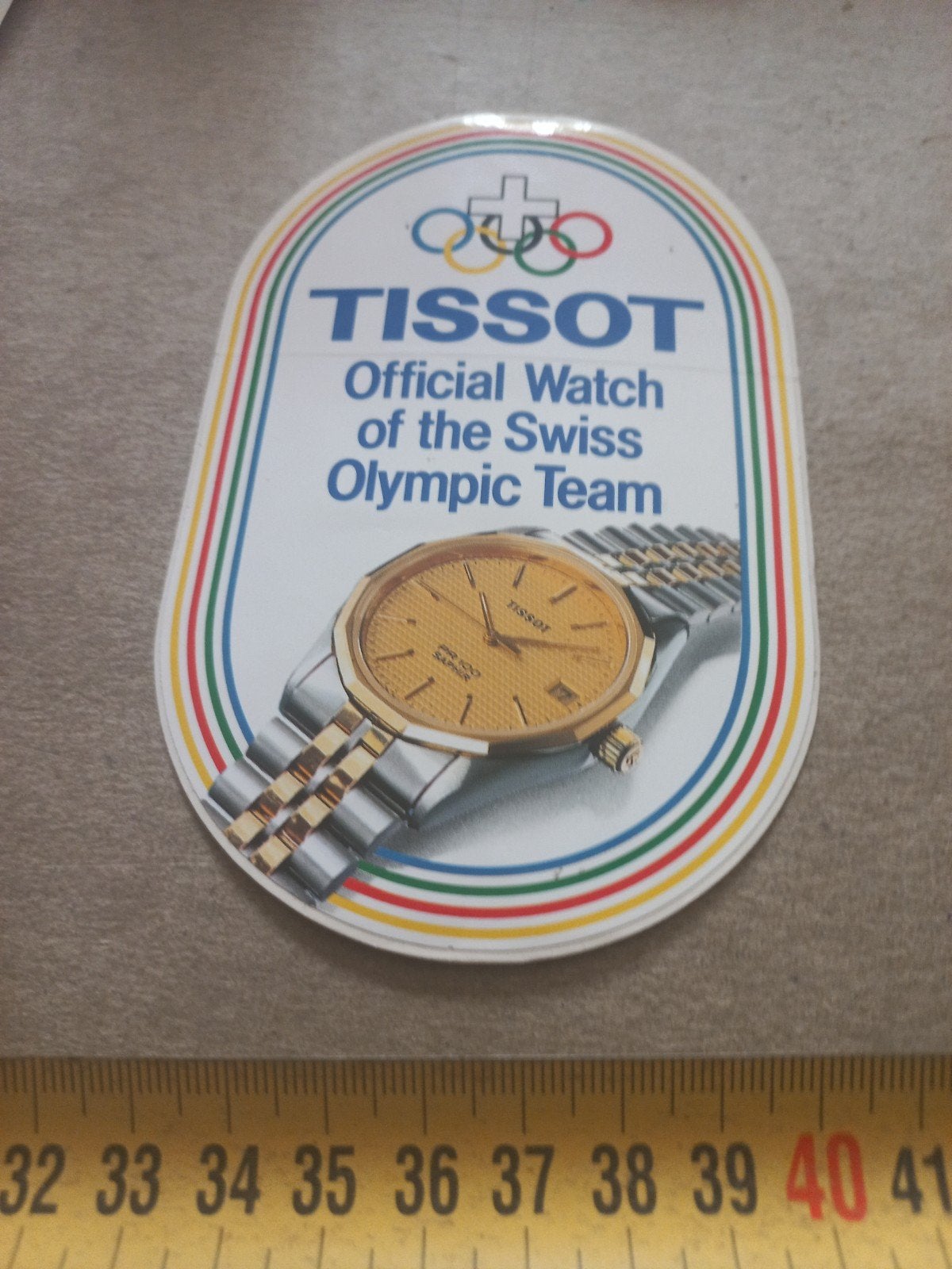 Tissot Official Watch Swiss Olympic Team Sticker, Verzamelen, Ophalen of Verzenden