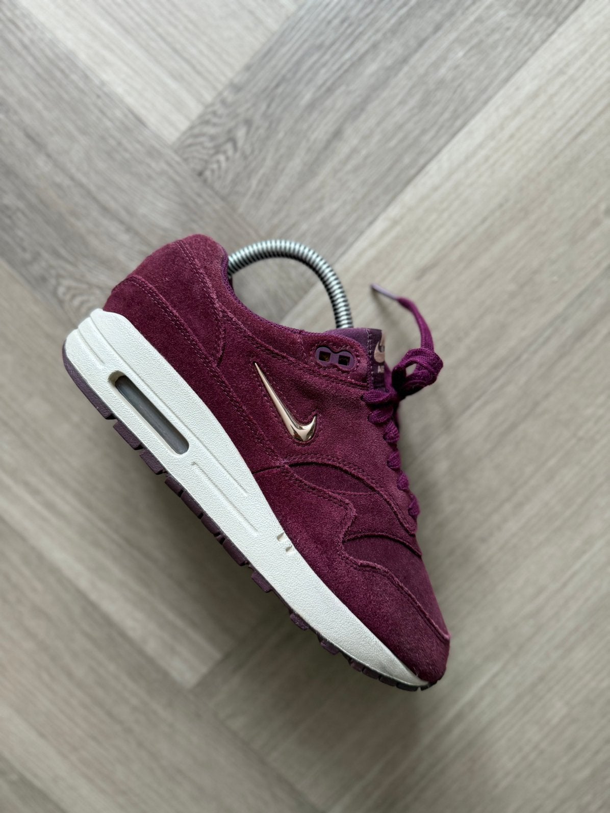 Nike air max 1 jewel bordeaux 38, Ophalen of Verzenden, Rood, Sneakers of Gympen