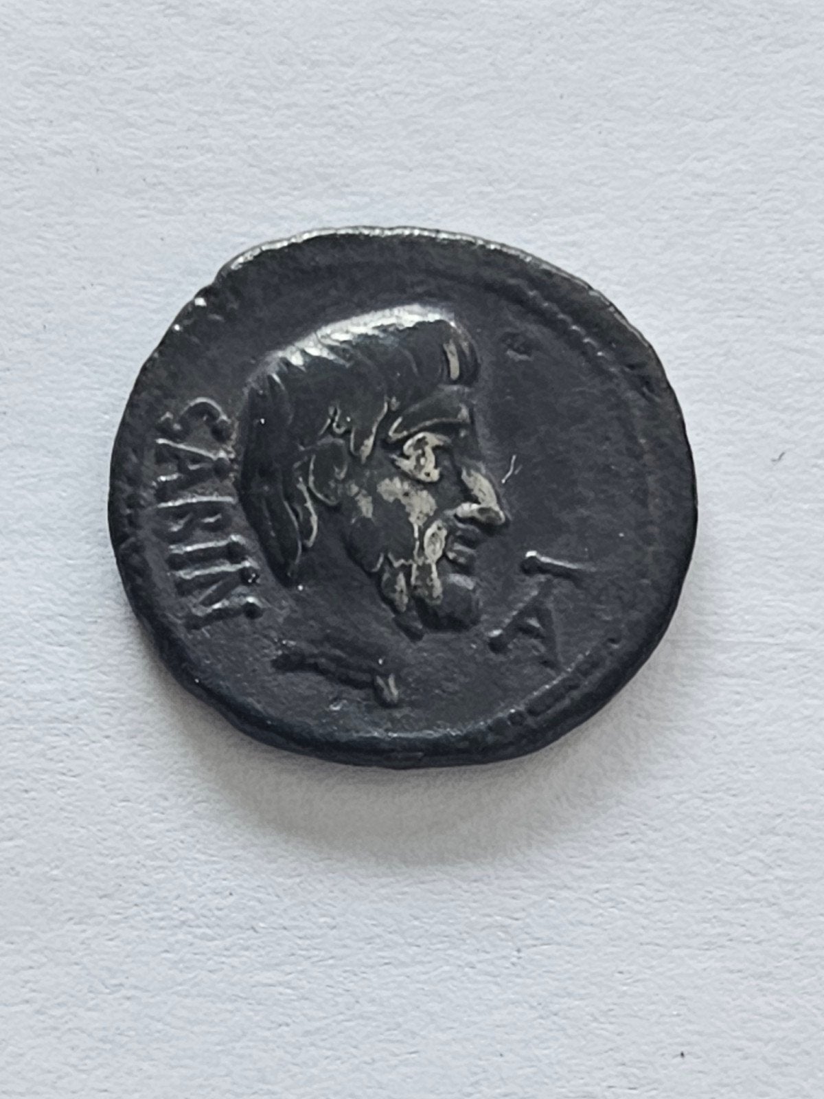 Romeinse rijk denarius 89 BC king tatius zilver, Postzegels en Munten, Munten | Europa | Niet-Euromunten, Ophalen of Verzenden