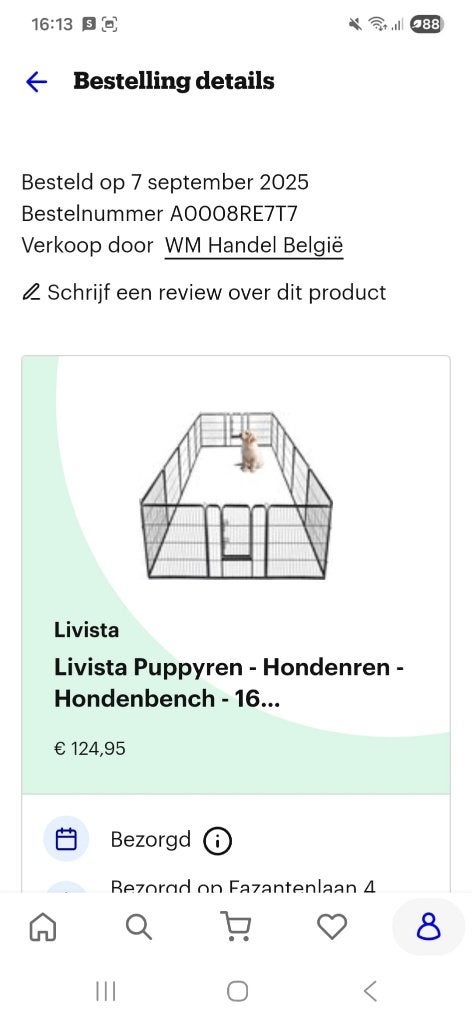 Honden bench, Dieren en Toebehoren, Hondenbenches, Ophalen, Nieuw