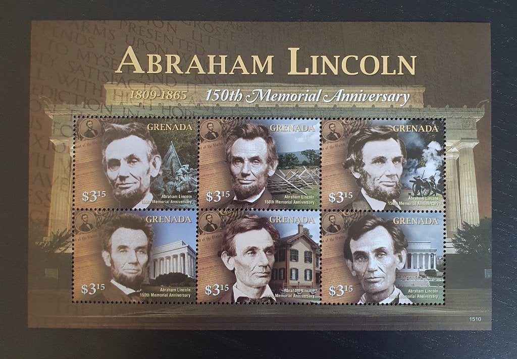 Grenada 2015 Abraham Lincoln Michel 7037-7042 postfris, Verzenden, Postfris, Overige thema's