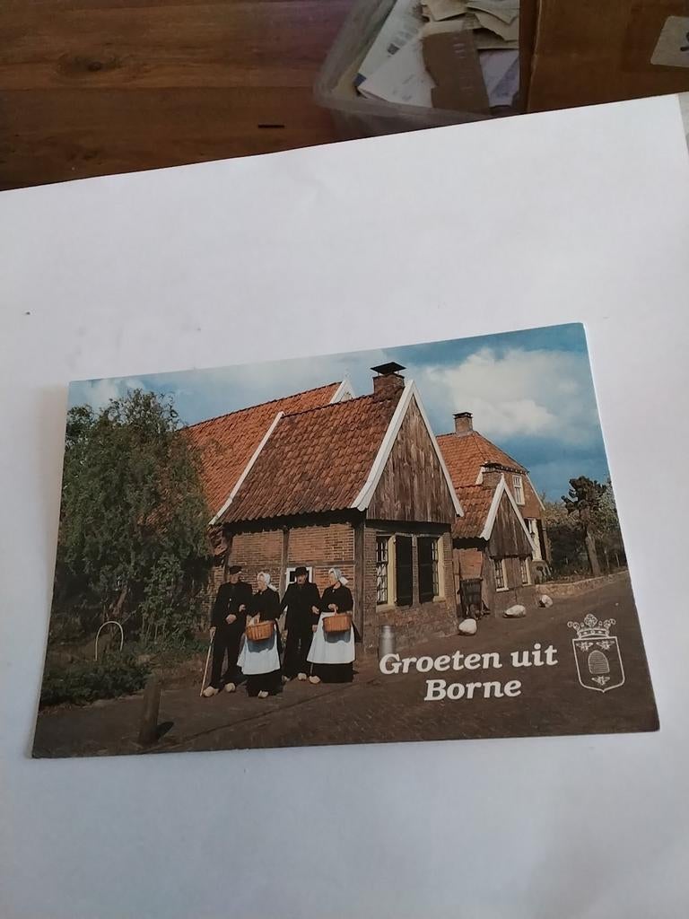 GROETEN UIT BORNE (OV) KLOPJESWONINGEN MET ECHTPAREN, Ophalen of Verzenden, Zeeland