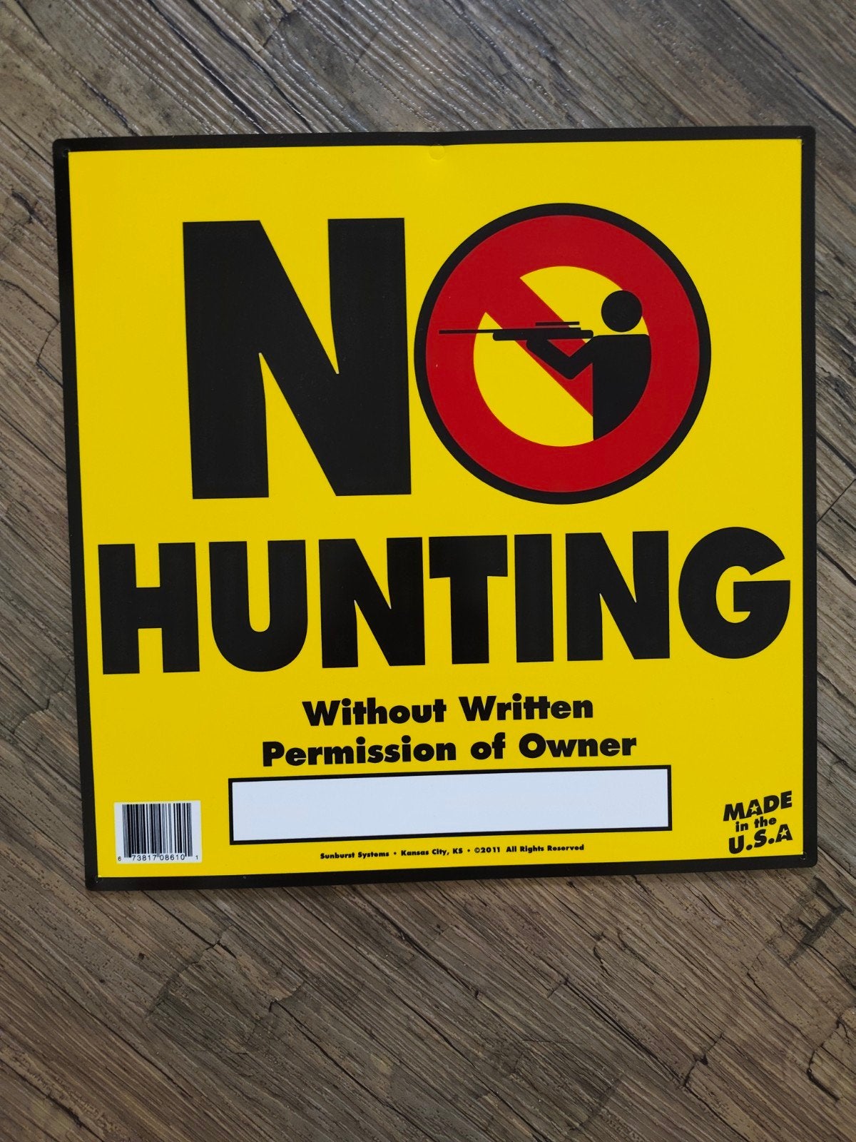 No Hunting Sign, Ophalen of Verzenden, Nieuw, Reclamebord