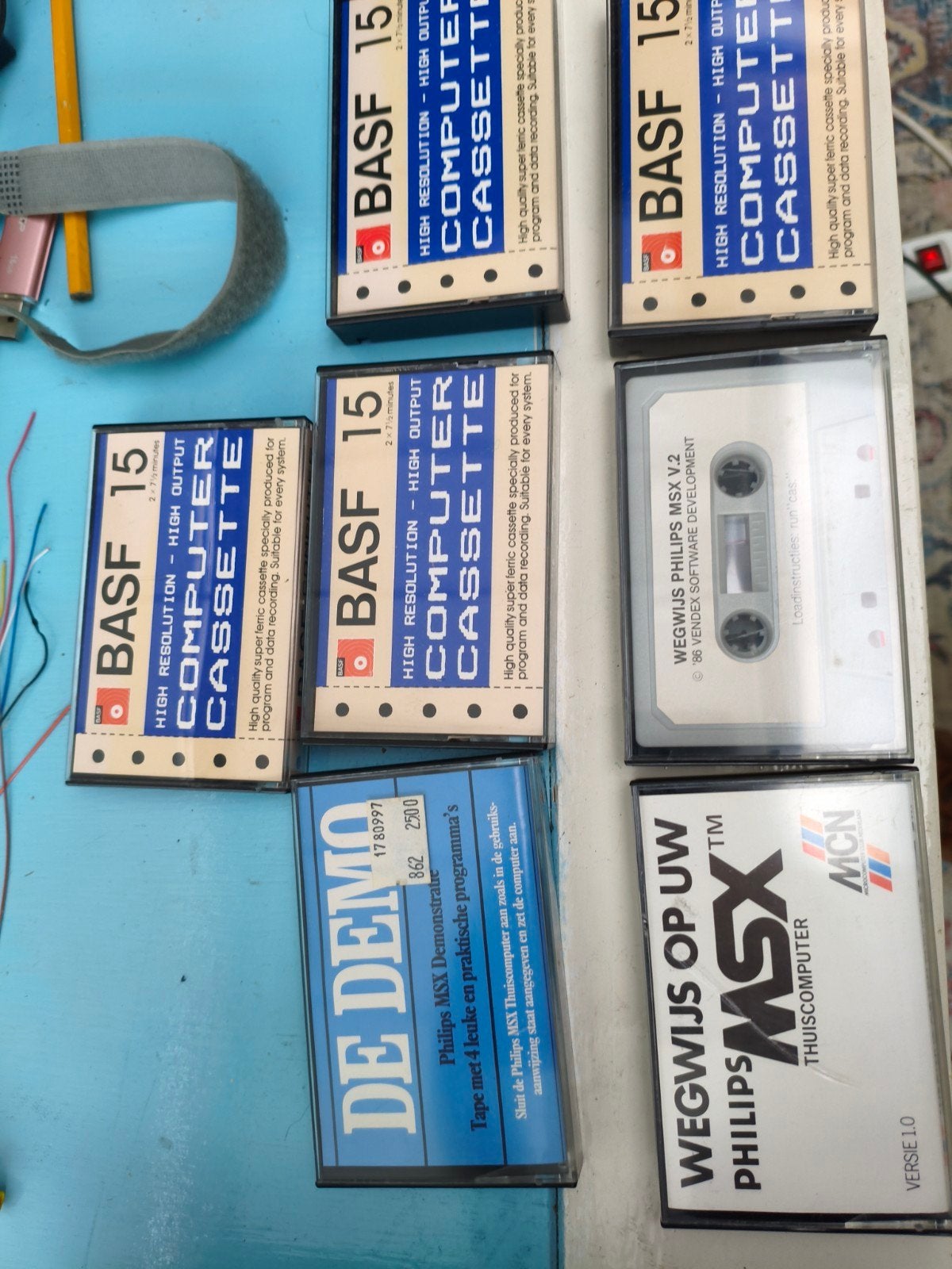 7 cassettes met msx software., Computers en Software, Ophalen of Verzenden