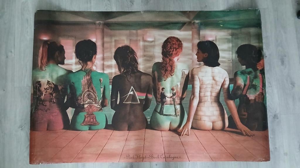 Pink Floyd Back Catalogue Mega poster, Gebruikt, Deurposter of groter, Rechthoekig Liggend, Ophalen of Verzenden