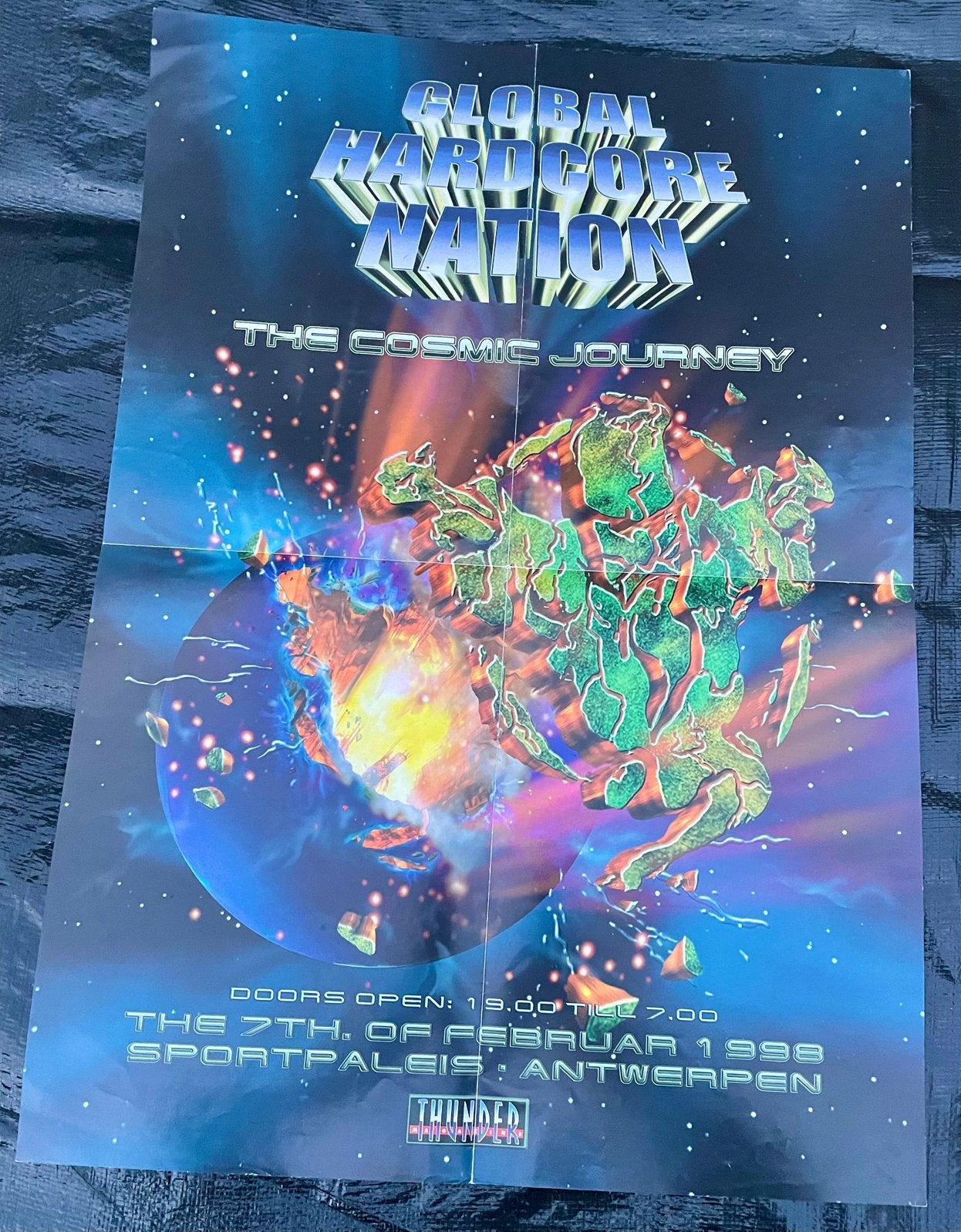 Global Hardcore Nation 1998 Poster – / ID&T (Antwerpe, Ophalen of Verzenden, Zo goed als nieuw, Muziek