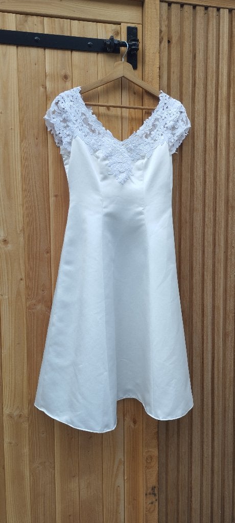 Korte trouwjurk maat 36/S, Kleding | Dames, Carnavalskleding en Feestkleding, Ophalen, Huwelijk, Zo goed als nieuw, Kleding
