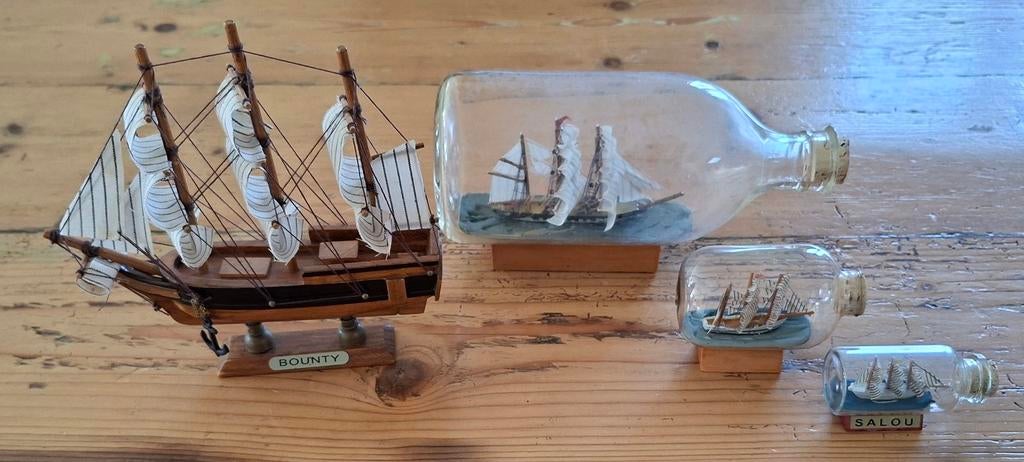 Scheepvaart: 3x in fles/ 1x los: met stop 6/7/18 cm los 16cm, Ophalen of Verzenden