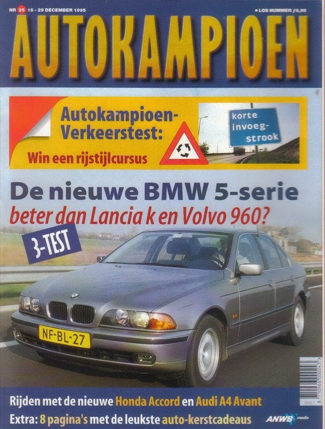Autokampioen 25 1995 : BMW 523i - Lancia Kappa - Volvo 960, Ophalen of Verzenden, Gelezen, Algemeen