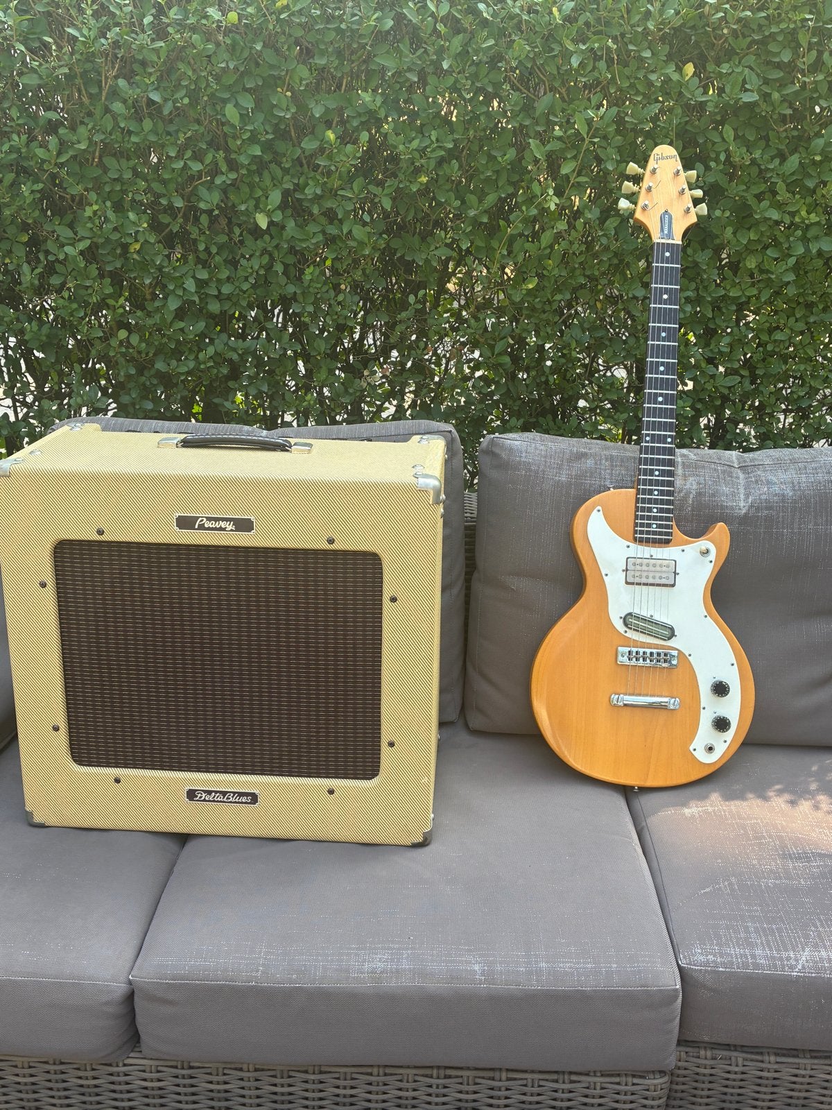 Gibson Marauder gitaar met Peavey Delta Blues versterker, Muziek en Instrumenten, Gebruikt, Met versterker, Ophalen of Verzenden