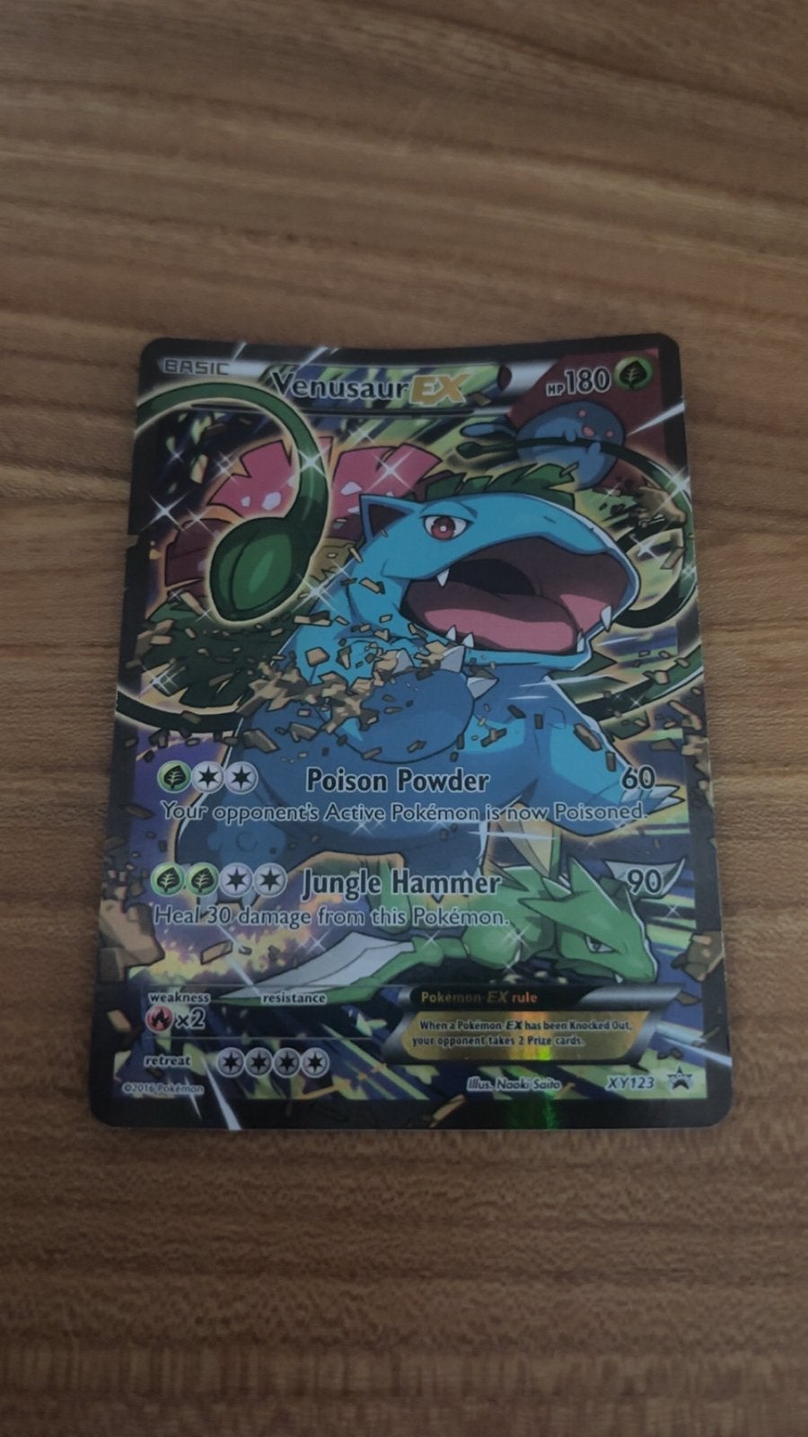 Pokémon Venusaur EX XY123 Full Art Promo Kaart, Hobby en Vrije tijd, Verzamelkaartspellen | Pokémon, Ophalen of Verzenden, Zo goed als nieuw