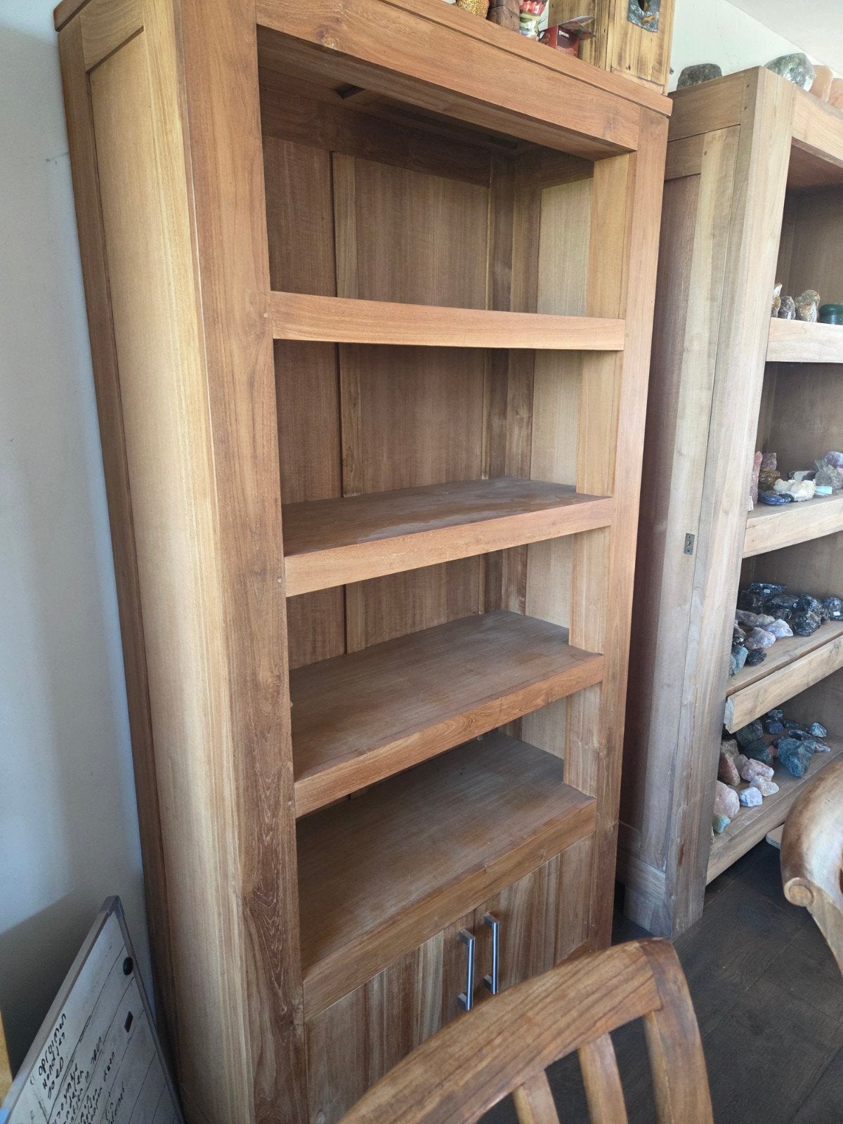 Teak boekenkast 1.00 bij 2.00 bij 0.40, Huis en Inrichting, Ophalen, Zo goed als nieuw, 25 tot 50 cm, 200 cm of meer