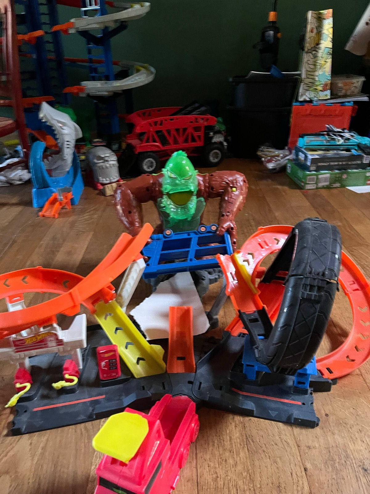 Hot Wheels Racebaan en Monster Truck Speelsets, Ophalen, Hot Wheels, Racebaan, Gebruikt