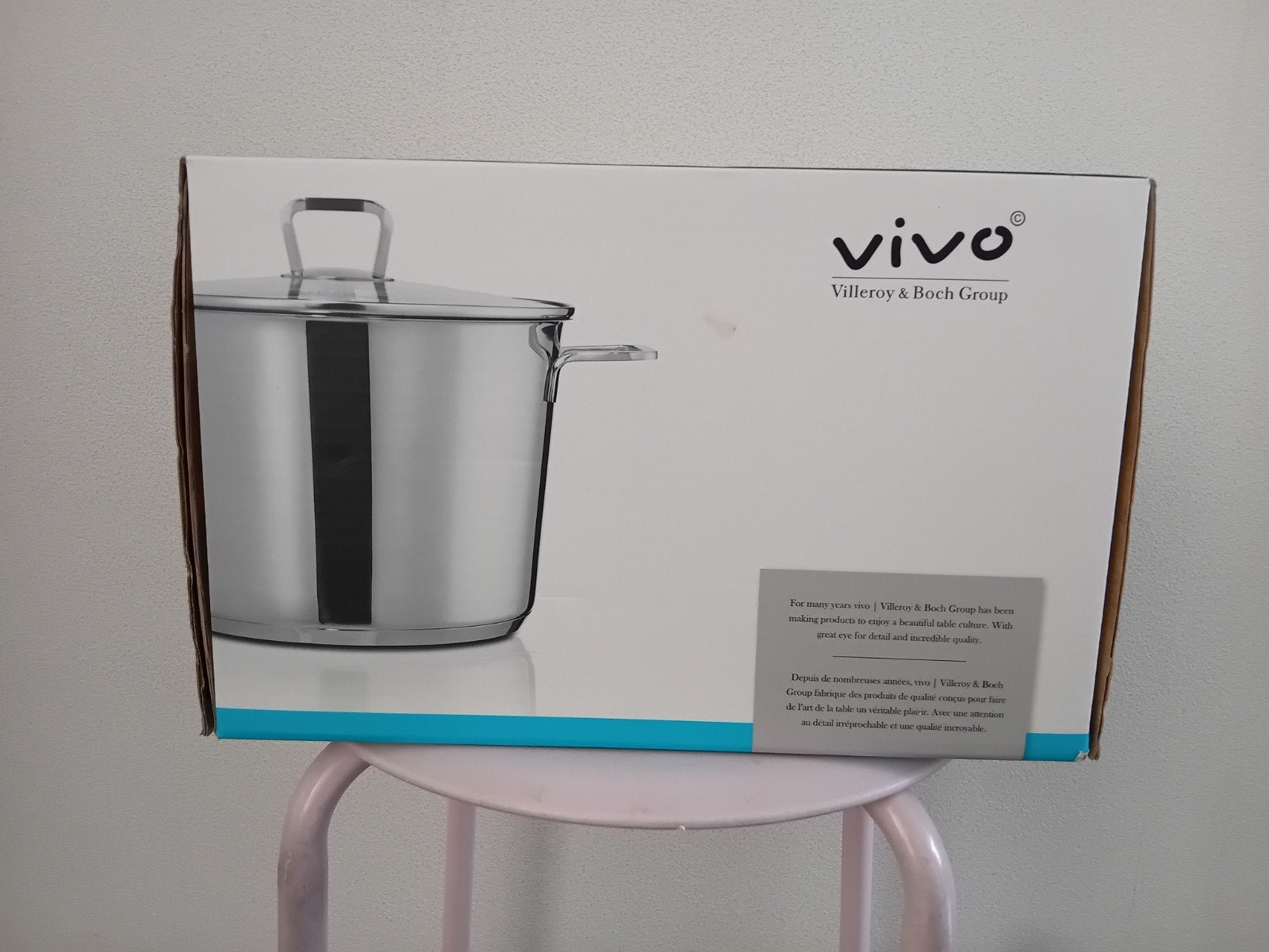 Vivo Villeroy & Boch Group Kookpan 24 cm - Nieuw in doos, Nieuw, Ophalen of Verzenden, Rvs, Kookpan