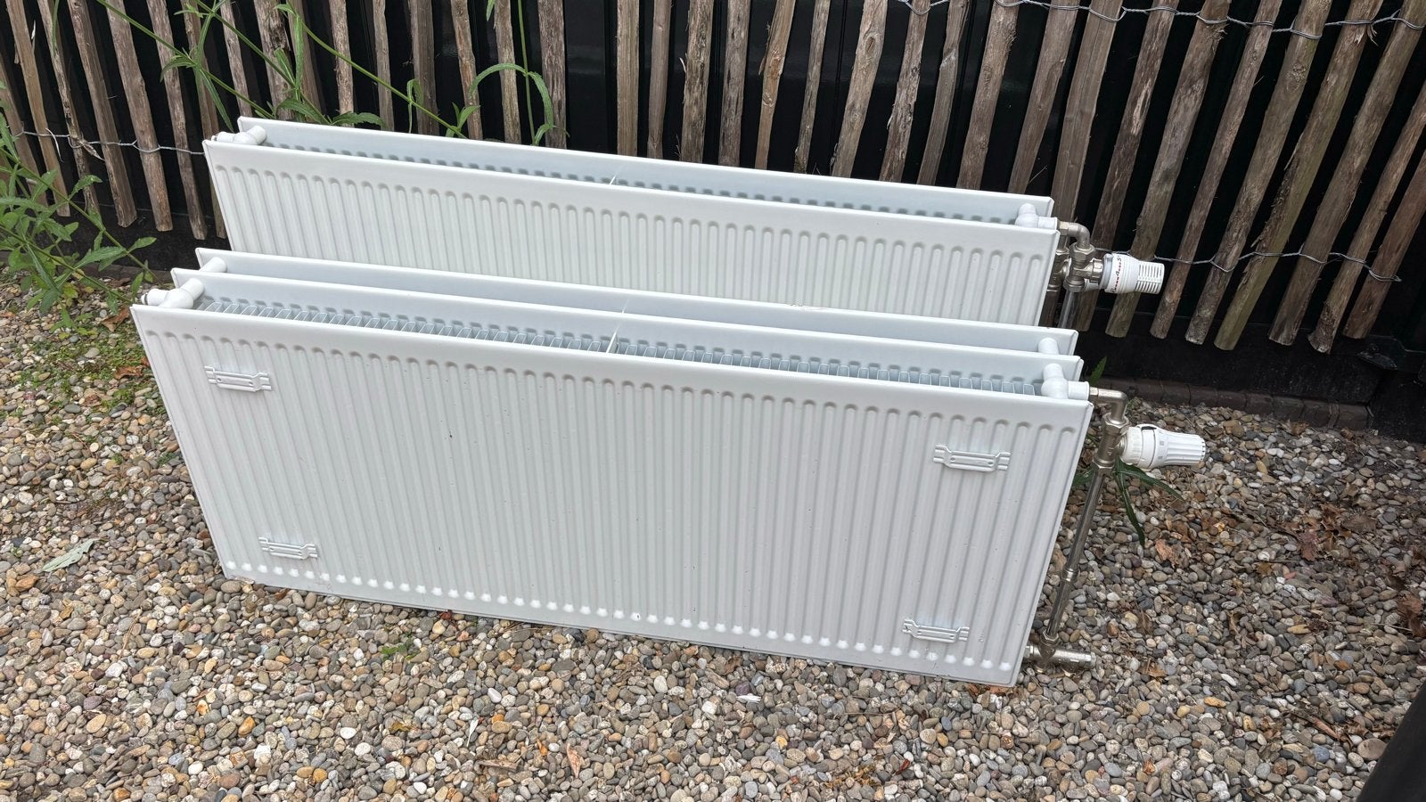 3 radiatoren met thermostaatkranen, Doe-het-zelf en Verbouw, Verwarming en Radiatoren, Gebruikt, Radiator, 800 watt of meer, 30 tot 80 cm