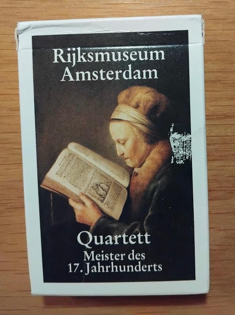Rijksmuseum Amsterdam Kwartet - Meesterwerken! Kwartetspel, Ophalen of Verzenden, Zo goed als nieuw, Kwartet(ten)