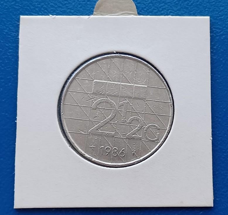 2 1/2 gulden 1986 - Beatrix in munthouder, Verzenden, Koningin Beatrix, 2½ gulden, Losse munt