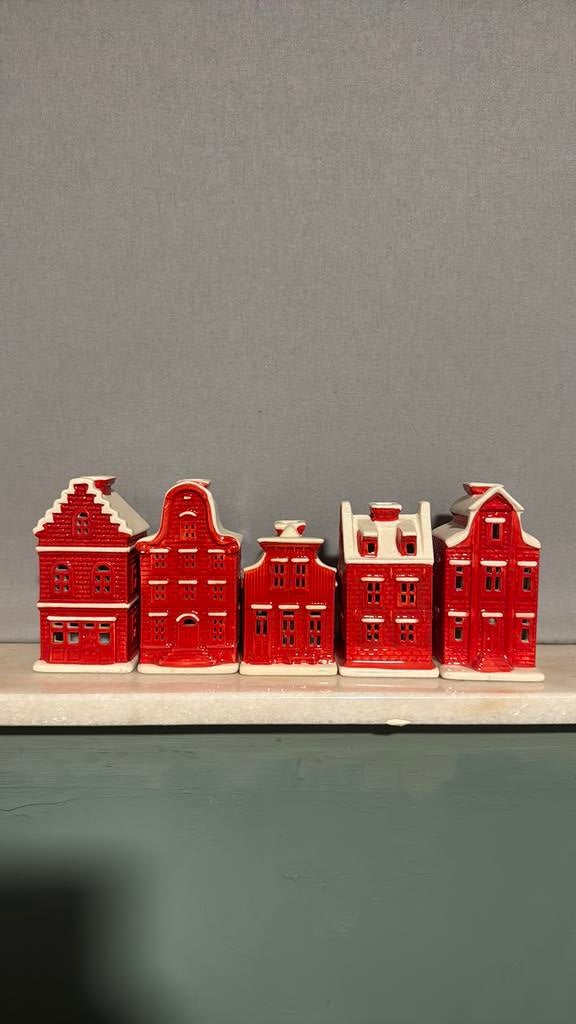 Postcode Loterij - Hollandse Huisjes, 5 huisjes, Antiek en Kunst, Ophalen of Verzenden