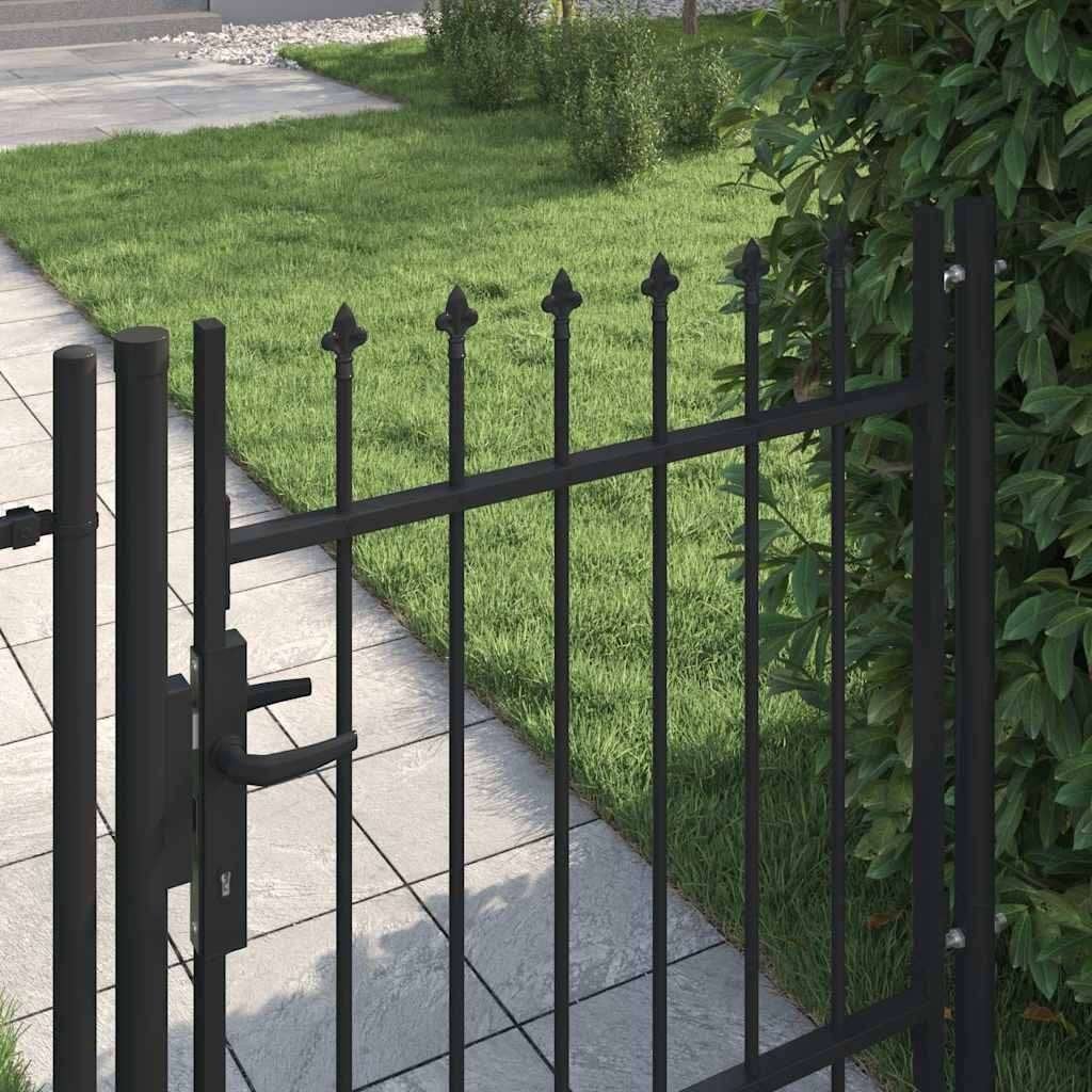 IJzeren tuinpoort hekje poort draaihek zwart GRATIS BEZORGD!, Verzenden, 100 tot 150 cm, Nieuw, Nvt