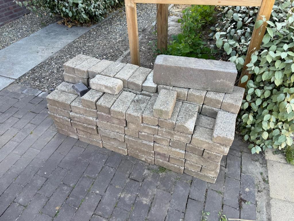 Gratis, Tuin en Terras, Tegels en Klinkers, Ophalen, Gebruikt, Klinkers, Minder dan 5 m²