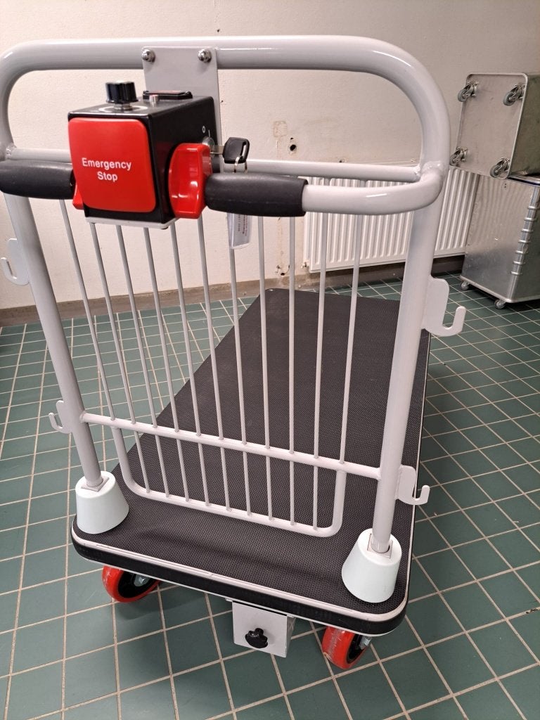 elektrische kar met vaste duwbeugel - Laadvermogen 400kg, Ophalen